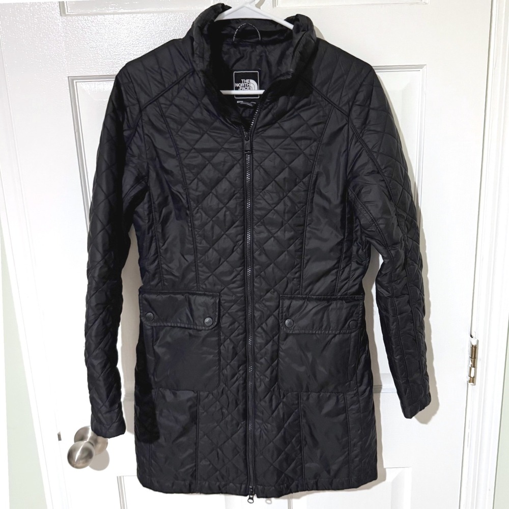 The North Face Womens Tamburello Parka Black Quilted PrimaLoft Jacket Size S